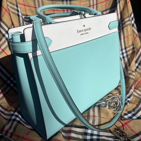 Kate Spade Staci Satchel Tiffany Blue - Picture 1 of 10